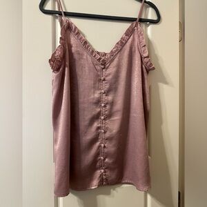 Purple/mauve silk top